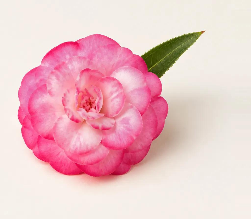 A single Balsamina blossom, cut for the plate